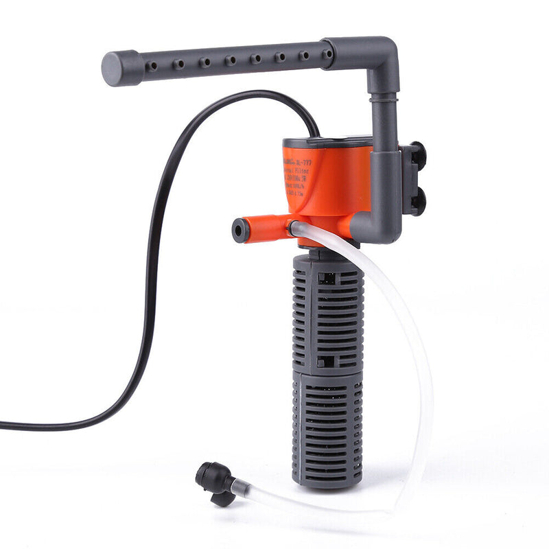 Fish Tank Filter Aquarium Water Filtration Air Oxygen Submersible Pump (5W)