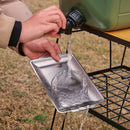 Stainless Steel Rectangular Plate Barbecue Dish Pan Tray Food Container (M)