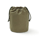 Fine Work Drawstring Bag Army Green Canvas Storage Bag For