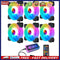 COOLMOON 120mm Chassis RGB Cooling Fan Gorgeous Lighting Quiet Radiator Heatsink