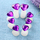 8pcs/set Silicone Toe Separators Spacers Manicure Pedicure Tool(Purple) Newly