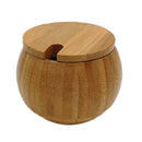 Wood Spice Jar Sugar Bowl Coffee Salt Pepper Seasoning Box Storage X4W9