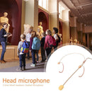 3.5mm Wired Headworn Noise Reduction Microphone Head Mounted Mic for Teaching
