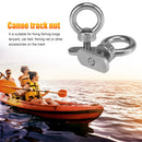 2pcs Stainless Steel Kayak Screws Nuts Boat Accessories Rail Track Bolts
