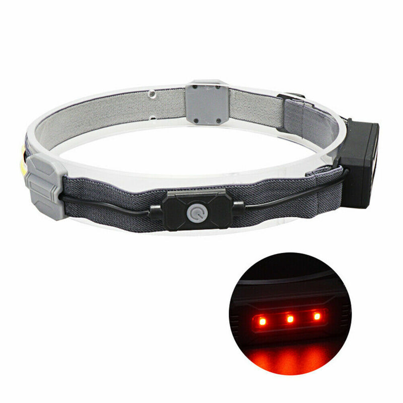 COB+LED Night Running Headlamp Headlight Torch Work Band Bar Head Light T0J7