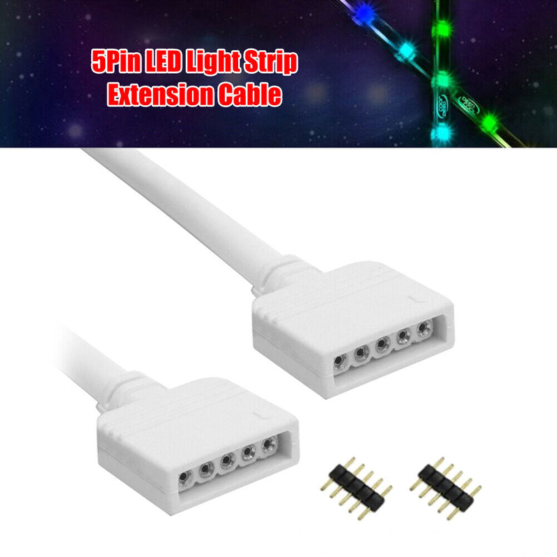 Light Strip Extension Cable for 3528 5050 RGB/5050 RGBW LED Cord (5P-5m)