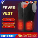 #A USB Smart Heated Vest Women Men Electric Heated Jacket Winter Warm Clothes M-