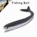 Silicone Gear 8cm/2g Worms Fish Lure Jig Head Maggot Fishing Bait Soft Shrimp
