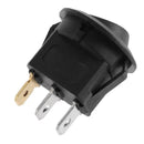 3 Models LED DIY Round Light Rocker Switch Power Button Switches (Green) Newly