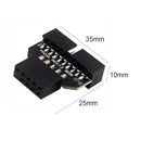 USB 3.0 20-Pin to USB 2.0 9-Pin Adapter Male to Female Female to Male Converter