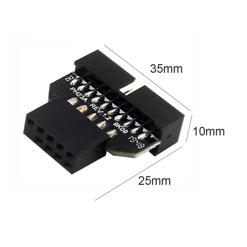 USB 3.0 20-Pin to USB 2.0 9-Pin Adapter Male to Female Female to Male Converter