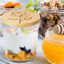 Bamboo Mason Jar Lids Reusable for Regular Mouth 68MM Tops Set 8 Packs