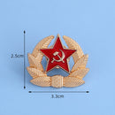 CCCP USSR Symbol Enamel Brooch Former Soviet Union Lapel Pins (Wheat Star) Newly