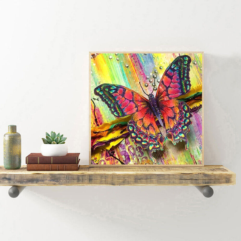 5D Kit Rhinestone Pictures DIY Butterfly Full Round Drill Diamond Painting