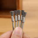10x 3mm Rotary Steel Wire Wheel Brush Cup Kits Shank Grinder Drills Rust W hot.