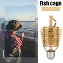 Boat Fishing Bait Feeder Cages Sinker Plastic Fishing Lure Cage (50g) Newly