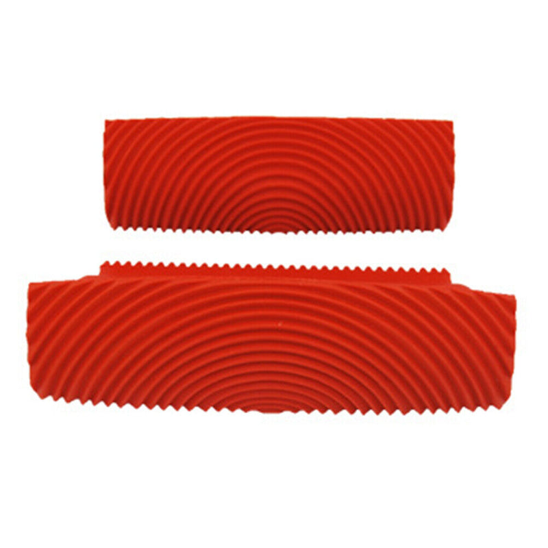 2pcs Rubber Imitation Wood Grain Paint Texture Roller Brush Wall Painting Sets