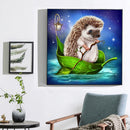 Hedgehog DIY Full Drill Round Diamond Painting Kit Mosaic Craft Home Decor