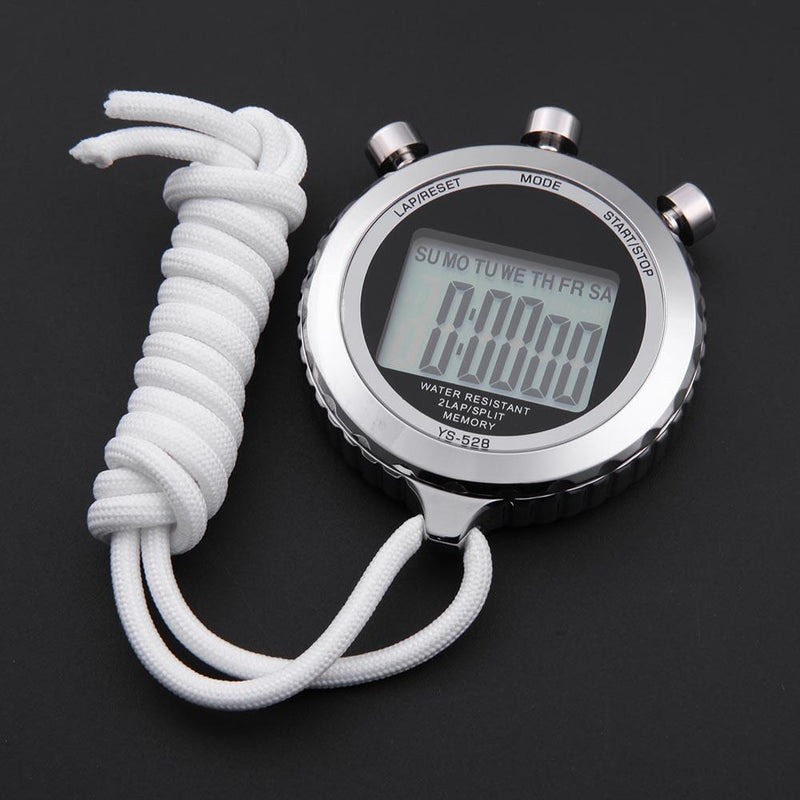 Chronograph Metal Digital Timer Stopwatch Sports Counter Waterproof Stopwat