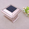Solar Powered LED Garden Waterproof Outdoor Light Column Fence Lamp Yellow