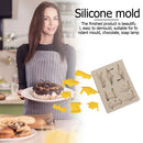 7-Cavity College Hat Cake Mold Silicone Chocolate Mould Pastry DIY Baking Tray