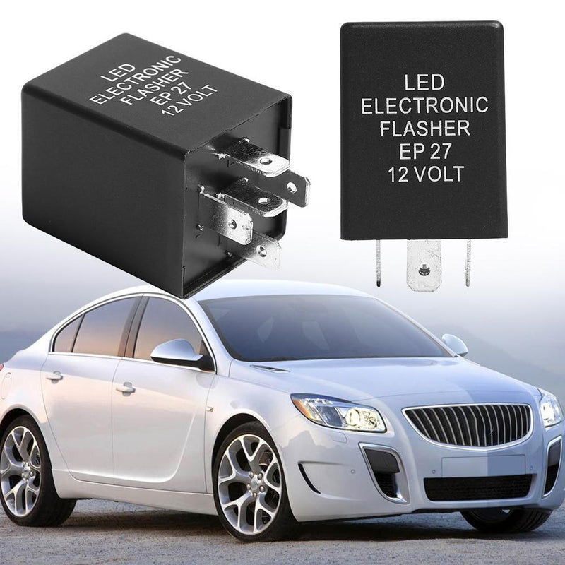 5-Pin EP27 FL27 LED Turn Signal Flasher Relay Decoder Fix Hyper Flash 12V 150
