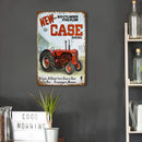 Wall Mounted Tractor Metal Signs Retro Pub Bar Door Hanging Rectangle Iron Sheet