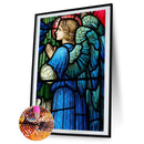 Praying Girl Full Round Drill Mosaic Diamond Painting DIY Rhinestone Crafts Gift