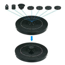 Solar Fountain Powered Bird Bath Floating Water Pump 2022 Pond Home Garden R0F5