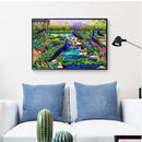 DIY Diamond Painting Full Round Drill Flowers and Peacocks Rhinestone Modern Art