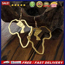 Female Simple African Map Hollow out Earrings Women Fashion Ethnic Ear Dangles