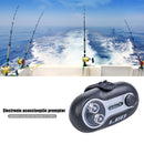 LED Fish Bite Alarm Sound Night Fishing Rod Tip Alert (Black Turntable)