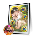 Diamond Painting Feather Child Full Round Drill Picture of Rhinestone DIY K