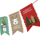 Christmas Decorative Hanging Flag Banner Home Party Ornament (Pattern 2)