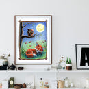 Fox Owl Diamond Painting Home Decoration Full Round Drill Animal for Living Room