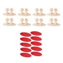 8Pcs Car Interior Clip Earphone Cable Clip Arrangement Panel Clamp(Beige)