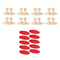8Pcs Car Interior Clip Earphone Cable Clip Arrangement Panel Clamp(Beige)