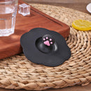 Torx Silicone Cup Cover Heat-resistant Leak Proof Cartoon Lid (Black Claw)
