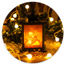 LED Fireplace Lantern Lamps Living Room Flame Christmas Night Light (B) Newly