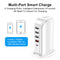 Universal 5 Ports Charger Mobile Phone Desktop Multi USB Charging Station D