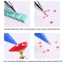 Dual Heads Dotting Wax Pen Point Drill Picker Nail Art Studs Dotter (Blue)