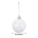 Tree Decoration Gifts Ball Bauble Drop Pendant Xmas Hanging Plastic Snow Ball