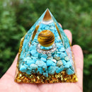 Crystal Energy Generator Pyramid Healing Stone Positive Energy Collect (E) Newly