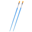 2*Plastic Rod Brush Digital Oil Brush Pointed Hook Line Viny Brush Flat Pen I9F8