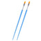2*Plastic Rod Brush Digital Oil Brush Pointed Hook Line Viny Brush Flat Pen I9F8