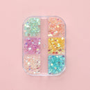 Crystal Strass Diamond Nail Rhinestones Mermaid Gradient Aurora Round Glass
