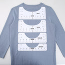 4pcs T-Shirt Guide Ruler Alignment Fabric Centering DIY Craft Sewing Access