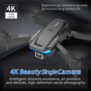 LS/RC F185 Pro 4K HD Single Camera FPV RC Drone with 2 Battery (Black)