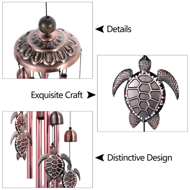 Yard Decor Outdoors Birthday Gifts Garden Sea Turtle Chimes Wind Tortoise