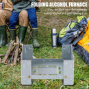 Outdoor Mini Folding Portable Oven Picnic Camping Solid Fuel Alcohol Stove Newly